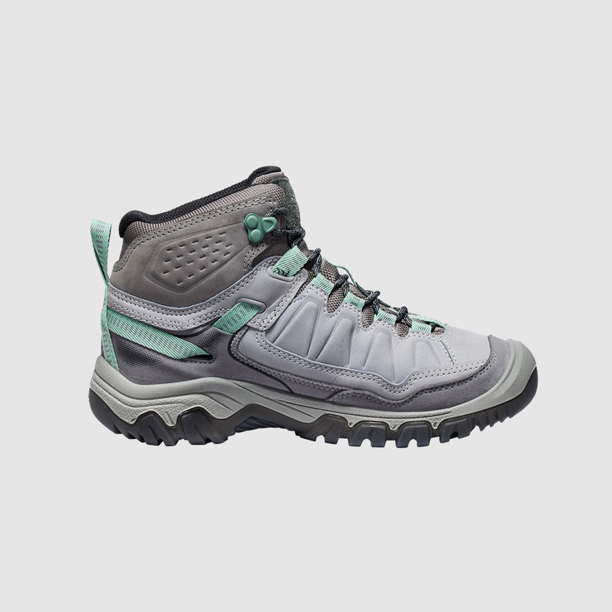 נעלי KEEN לנשים Targhee IV Mid בצבע אפור בהיר – תמונה 6
