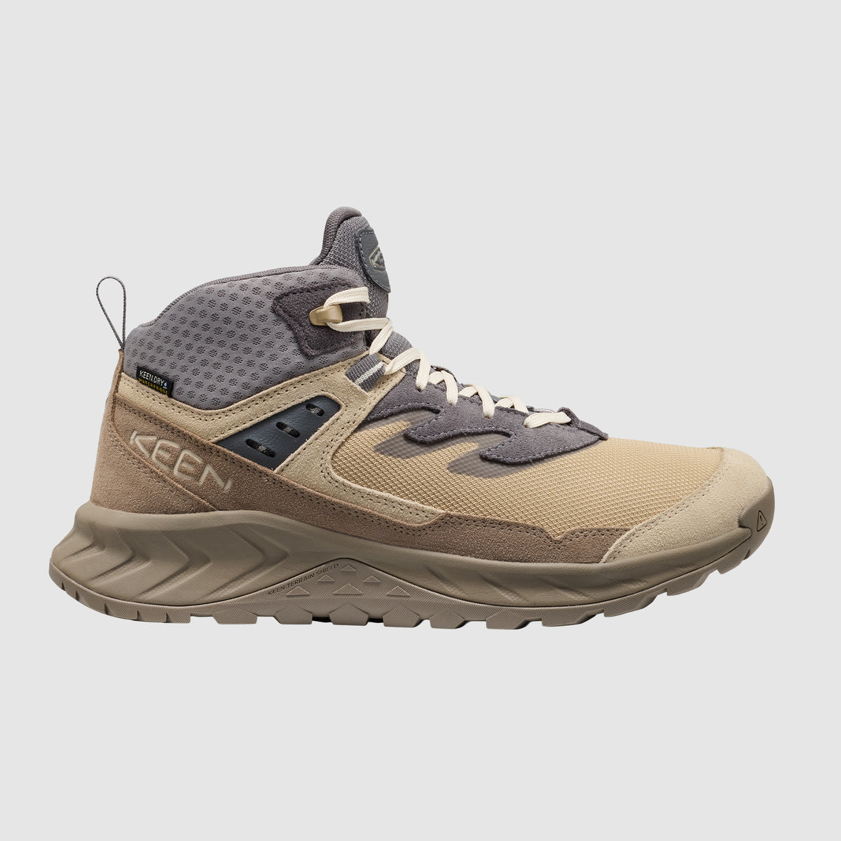 נעלי KEEN לגברים | Hightrail Mid WP | בז אפור - בז אפור