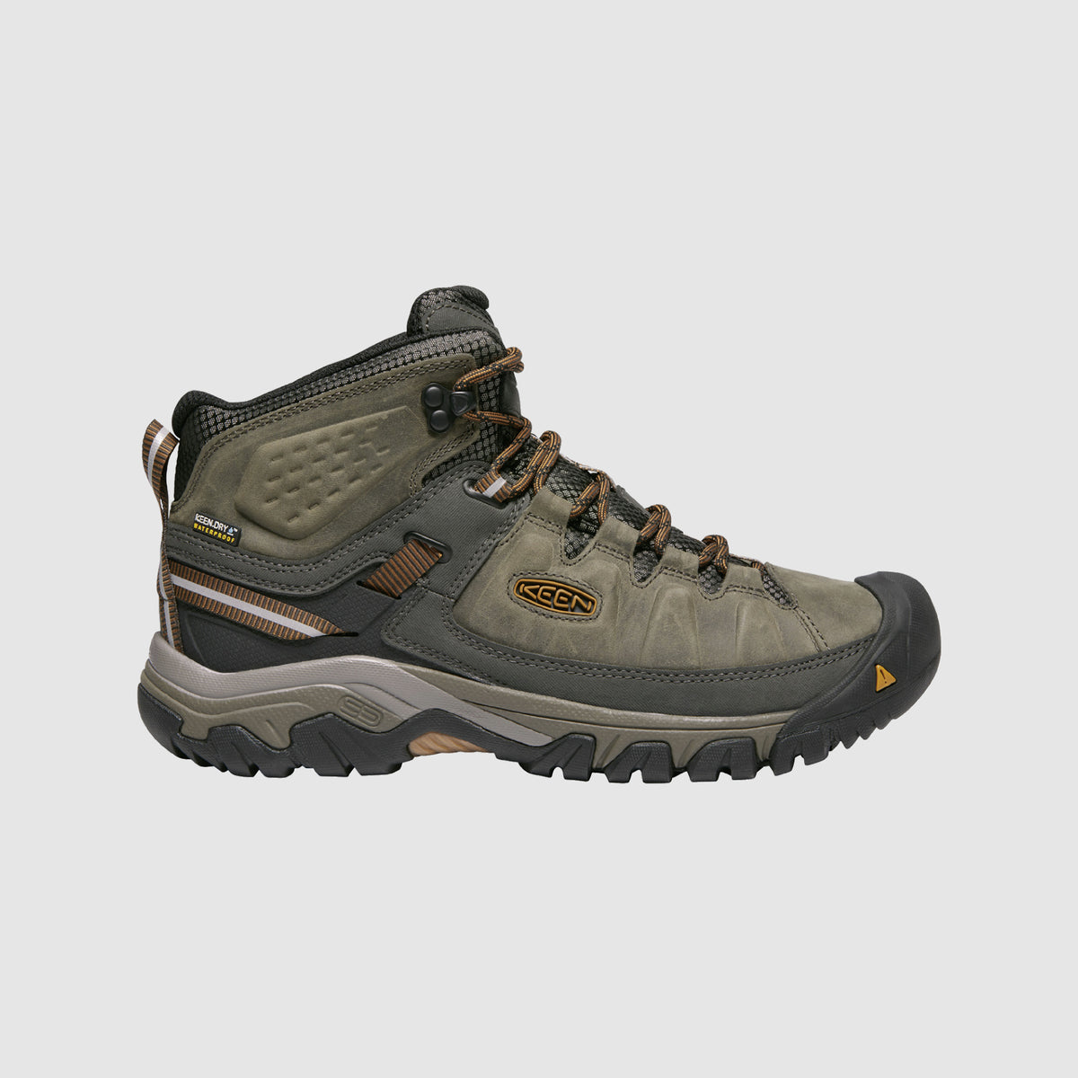 נעלי KEEN לגברים Targhee III Mid בצבע אפור פס חום