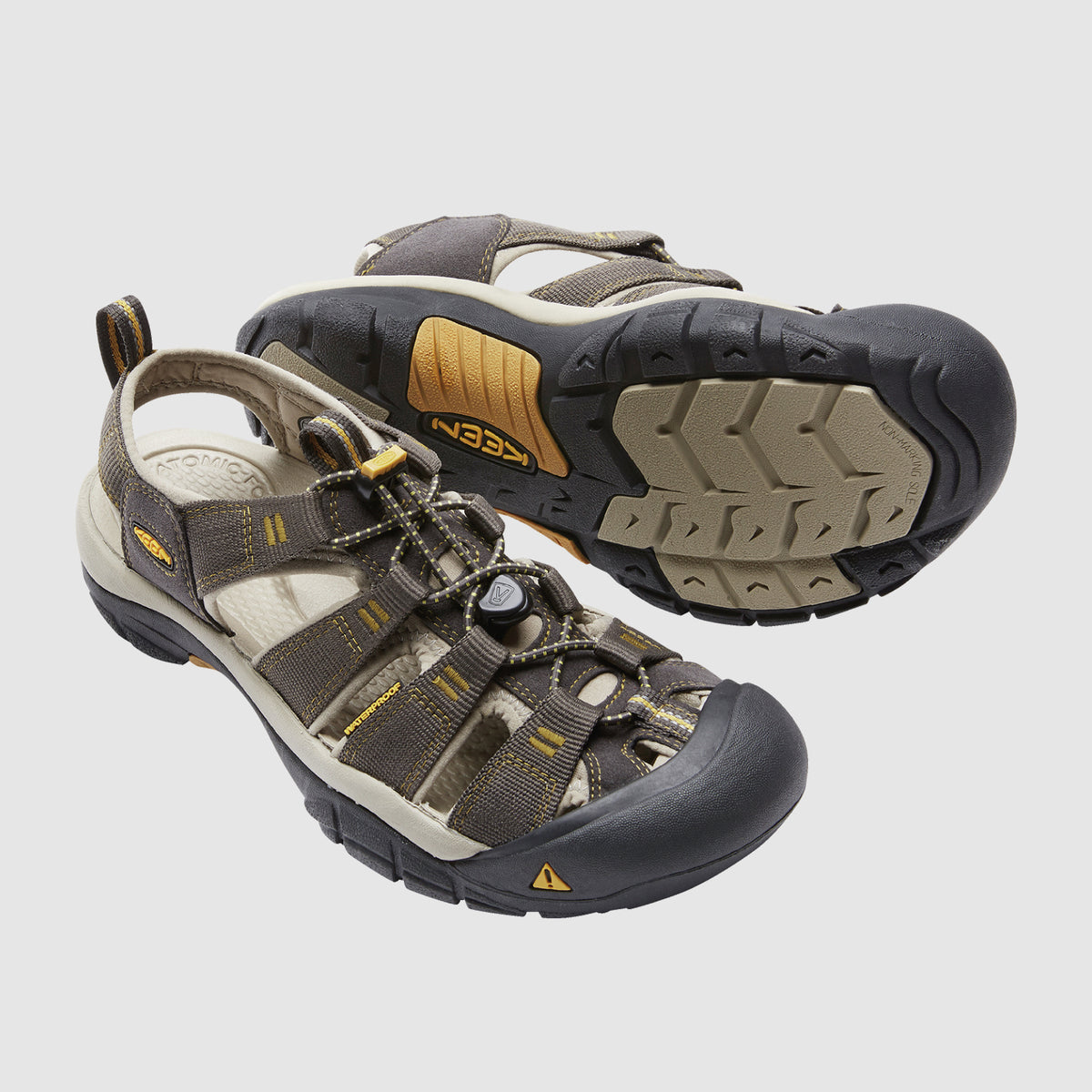 סנדלי KEEN לגברים | Newport H2 - חום/צהוב