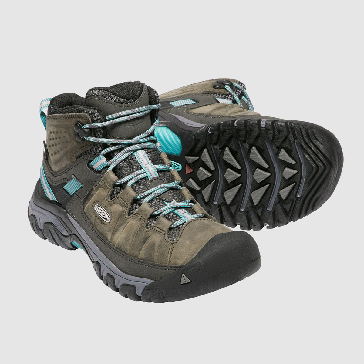 נעלי KEEN לנשים | Targhee III Mid - אפור/תכלת