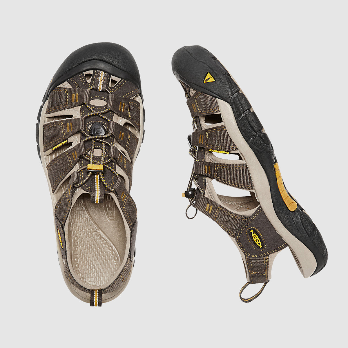 סנדלי KEEN לגברים Newport H2 בצבע חום/צהוב – תמונה 3