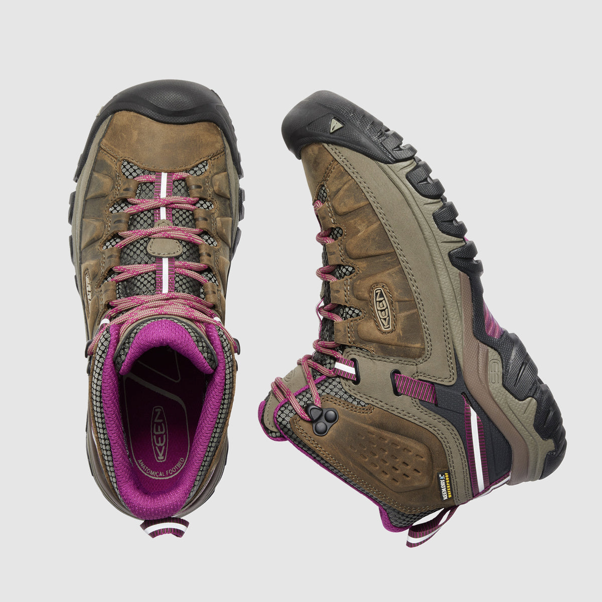 נעלי KEEN לנשים Targhee III Mid בצבע חום/סגול – תמונה 3