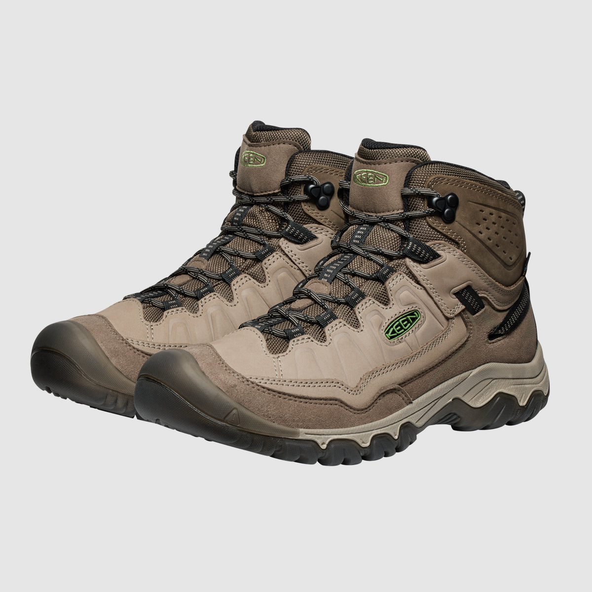 נעלי KEEN לגברים Targhee IV Mid בצבע חום בהיר – תמונה 3