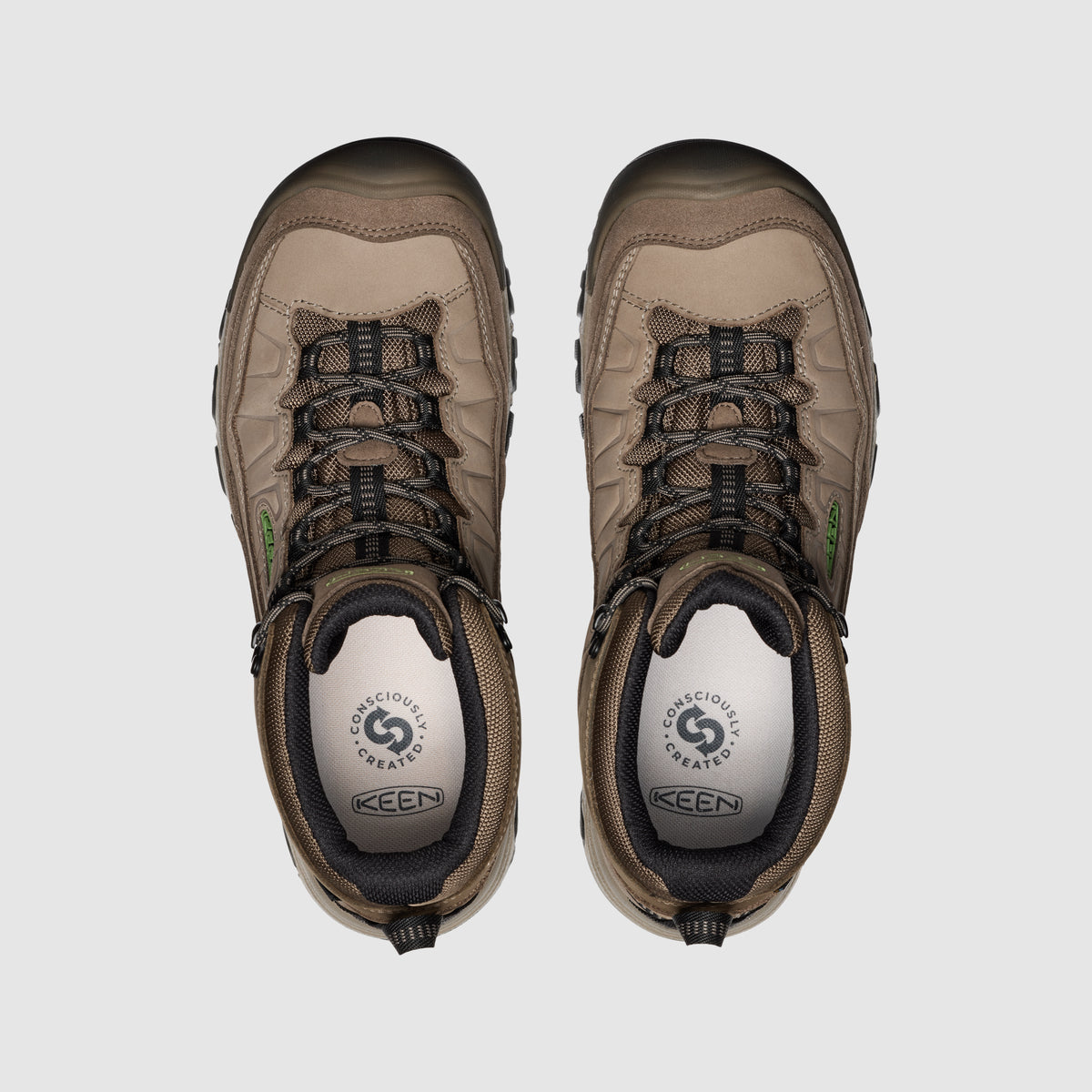 נעלי KEEN לגברים Targhee IV Mid בצבע חום בהיר – תמונה 4