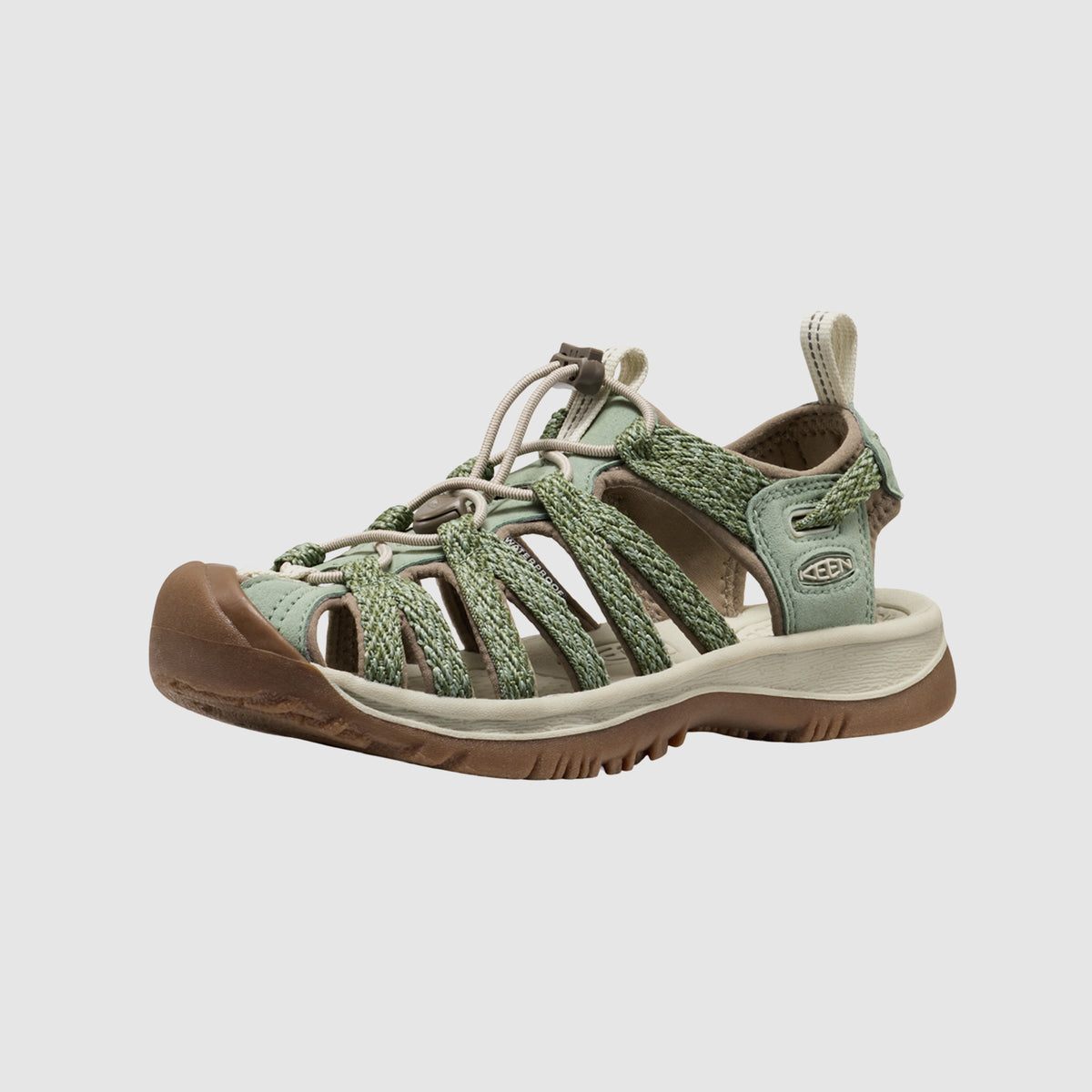 סנדלי KEEN לנשים Whisper בצבע ירוק מדוגם – תמונה 4